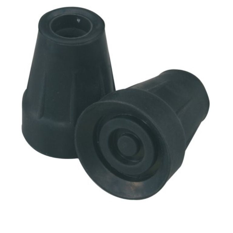 Puntali di Ricambio Antiscivolo Ø 18 mm – Colori Nero e Grigio (paio)