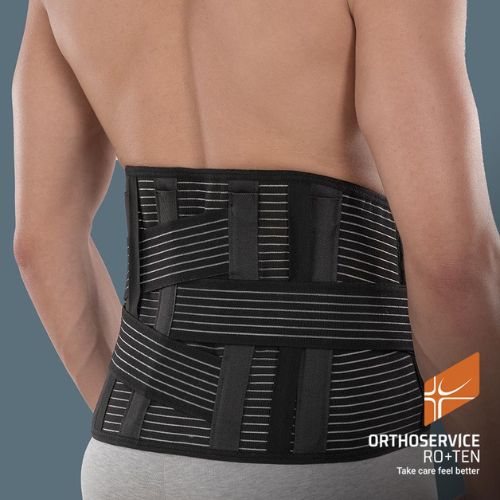Easyco Plus – Corsetto Elastico Millerighe con Tiranti | Supporto Lombare