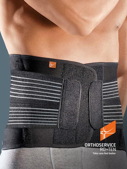 LumboFIT70 – Busto Ortopedico Elastico Basso | Stabilizzazione Lombare con Pelotte Rigide