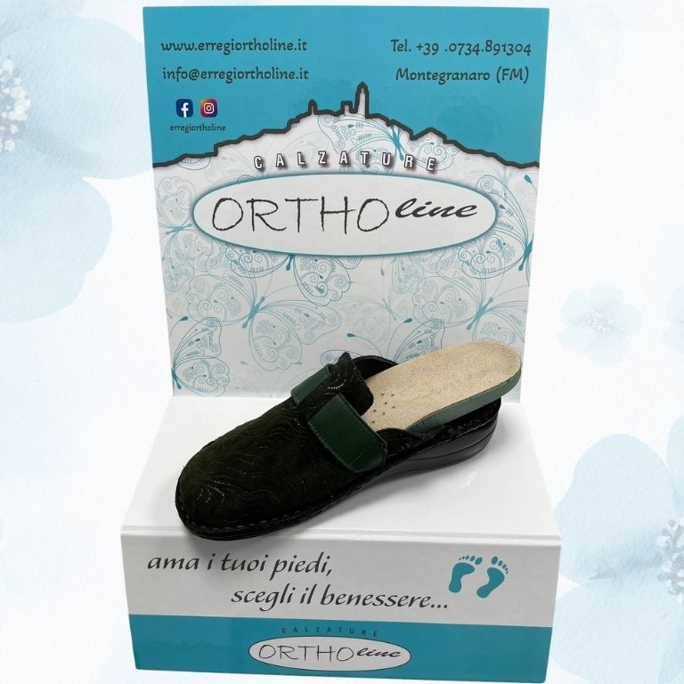 Ciabatta Ortopedica Donna Ortholine – Made in Italy con Plantare Estraibile