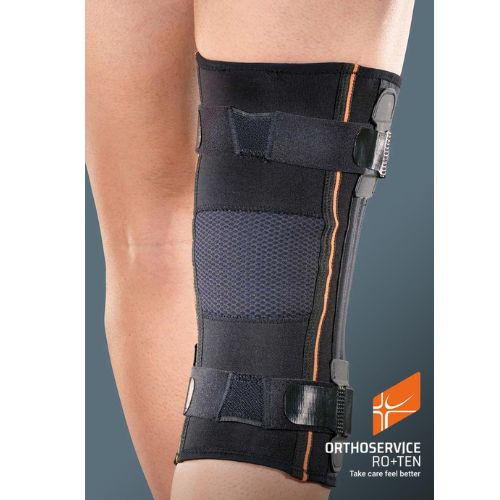 GenuFIT 08 – Ginocchiera Tubolare con Stecche a Spirale e Stabilizzatore Rotuleo