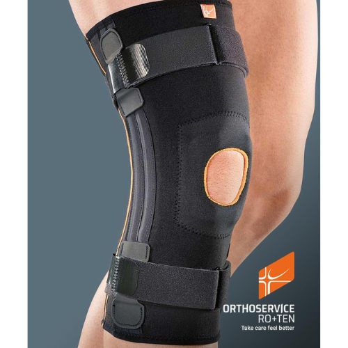 GenuFIT 08 – Ginocchiera Tubolare con Stecche a Spirale e Stabilizzatore Rotuleo