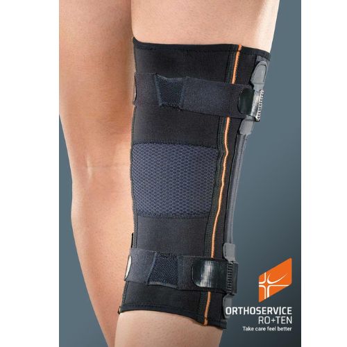 GenuFIT 08A – Ginocchiera Apribile in Tessuto Aer-OS con Stecche a Spirale