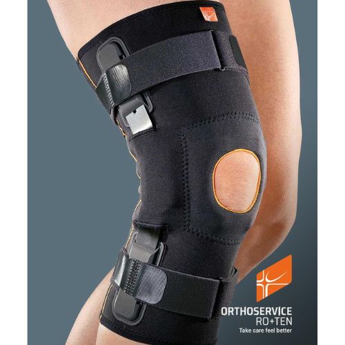 GenuFIT 15 – Ortesi per Ginocchio con Aste Articolate e Stabilizzatore Rotuleo