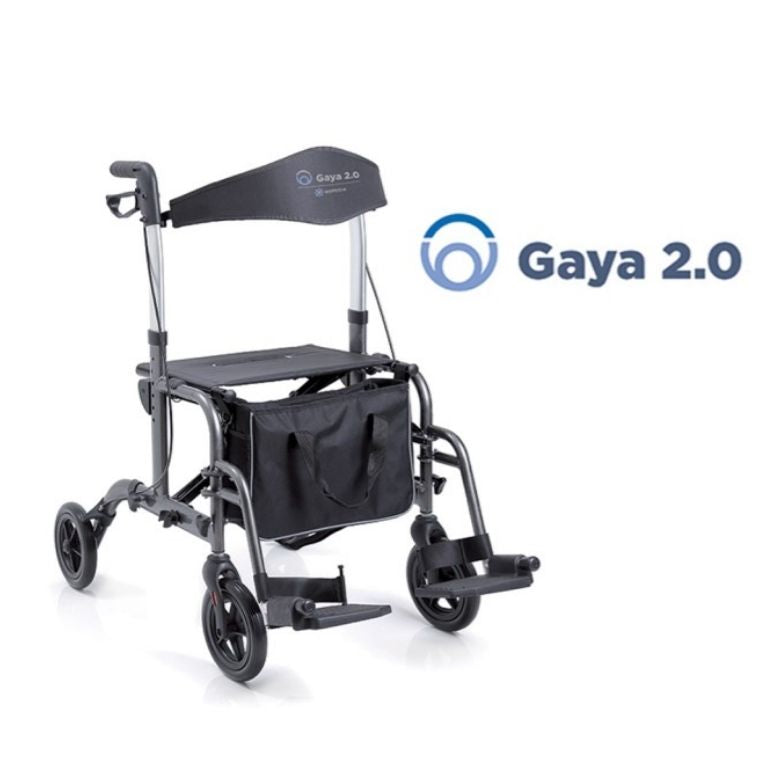 Rollator Gaya 2.0 Pieghevole 2 in 1 | Deambulatore e Carrozzina
