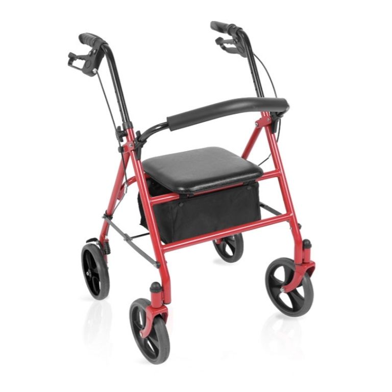 Rollator Pieghevole Teti | Acciaio Verniciato 4 Ruote