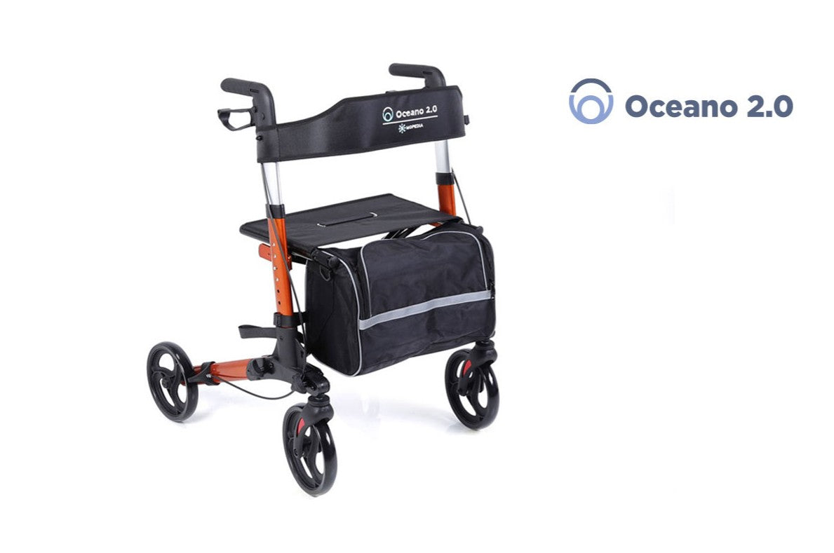 Rollator Pieghevole 4 Ruote in Alluminio – OCEANO 2.0
