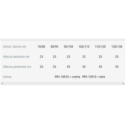 Litecross91 – Busto Ortopedico Elastico Alto | Stabilizzazione Lombare con Pelotte Rigide