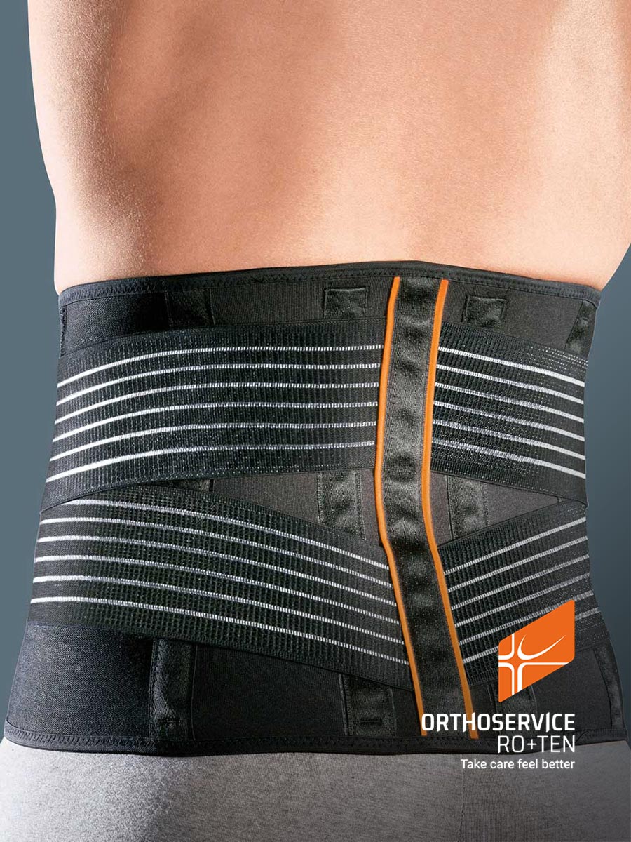 LumboFIT70 – Busto Ortopedico Elastico Basso | Stabilizzazione Lombare con Pelotte Rigide