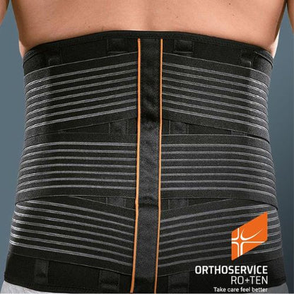 LumboFIT72 – Busto Ortopedico Elastico Alto | Stabilizzazione Lombare con Pelotte Rigide