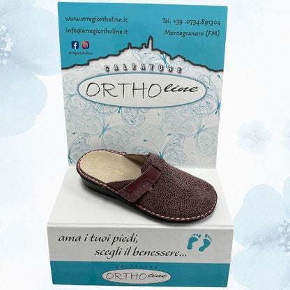 Ciabatta Ortopedica Donna Ortholine Rosa – Made in Italy con Plantare Estraibile