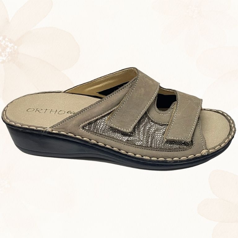Ciabatta Ortopedica Donna Ortholine Taupe – Made in Italy
