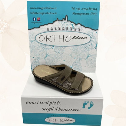 Ciabatta Ortopedica Donna Ortholine Taupe – Made in Italy
