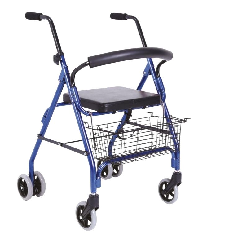 Rollator 4 Ruote ATOS in Alluminio con Seduta