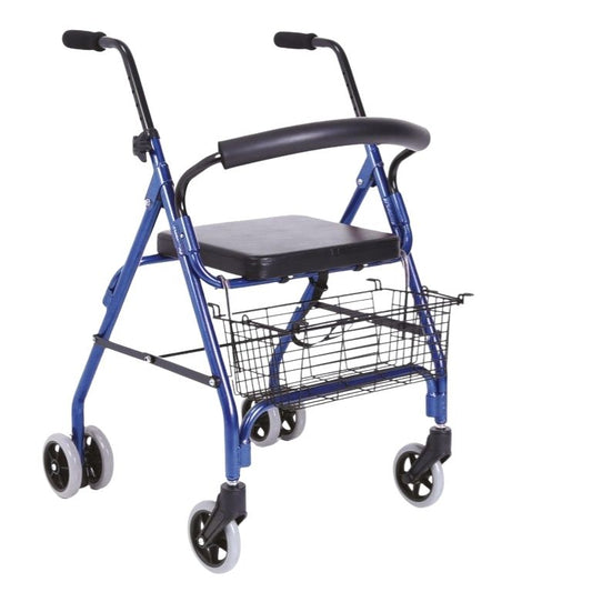 Rollator 4 Ruote ATOS in Alluminio con Seduta