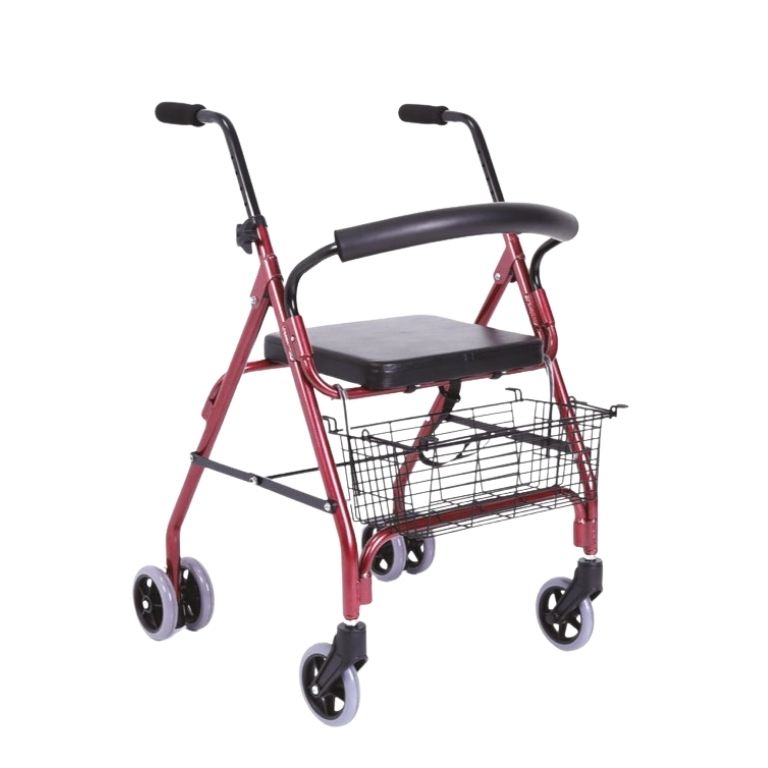 Rollator 4 Ruote ATOS in Alluminio con Seduta