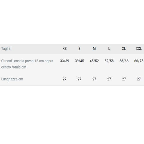 GenuFIT 60 – Ginocchiera Tubolare Corta in Tessuto Traspirante
