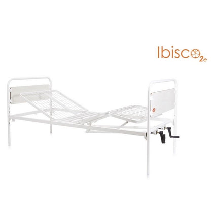 Letto da Degenza Manuale Moretti MP095 – 2 Manovelle, 3 Snodi, Regolabile in Altezza, Larghezza 90 cm