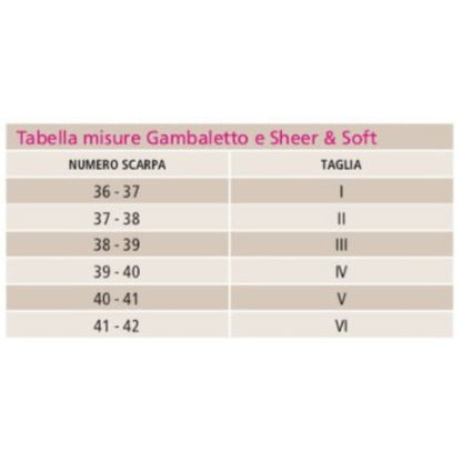 Medi Swing Sheer & Soft – Gambaletto Preventivo 14mm/Hg a Compressione Graduata