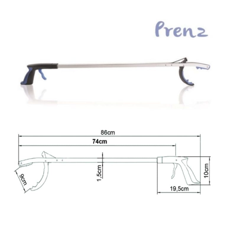 Pinza Prensile in Alluminio Anodizzato – 4 Lunghezze Disponibili