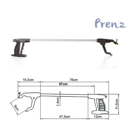 Pinza Prensile in Alluminio Anodizzato – 4 Lunghezze Disponibili
