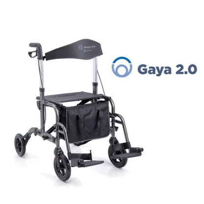 Rollator Gaya 2.0 Pieghevole 2 in 1 | Deambulatore e Carrozzina