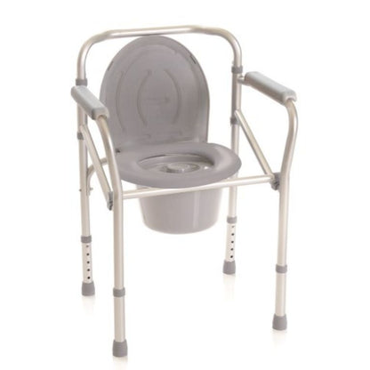 Rialzo Stabilizzante per WC con 4 Funzioni in 1 Pieghevole Con o Senza Ruote