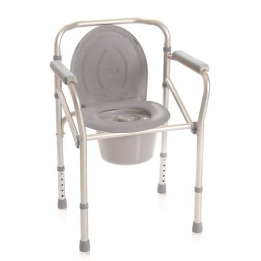 Rialzo Stabilizzante per WC con 4 Funzioni in 1 Pieghevole Con o Senza Ruote